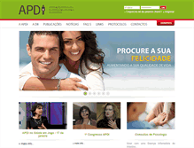 Tablet Screenshot of apdi.org.pt